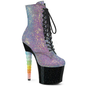 Unicorn High Heel Platform Lace Up Ankle Boots